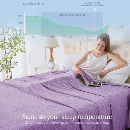ChillWave | Cooling Blanket with Breathable Fabric | Lightweight & Soft for Hot Sleepers