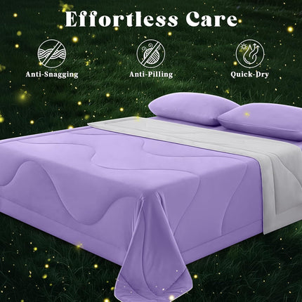 Cooling Comforter | Double-Sided Cooling Blanket for Hot Sleepers | Breathable Ice Fabric for Ultimate Comfort