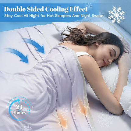 Chill Comfort | Cooling Blanket with Arc-Chill Technology | Lightweight Design for Hot Sleepers and Night Sweats