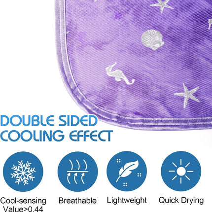 Coastal Comfort | Direct Cooling Throw Blanket with Double-Sided Effect | Lightweight & Breathable for Hot Sleepers