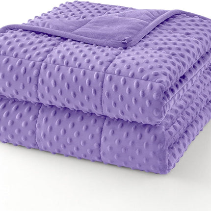 Cozy Comfort | Dots Weighted Blanket with Cooling Microfiber | All-Season Softness for Ultimate Relaxation