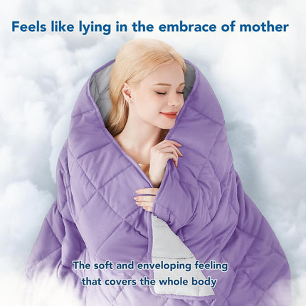 Cozy Comfort | Weighted Blanket with Cooling Microfiber | All-Season Softness for Ultimate Relaxation