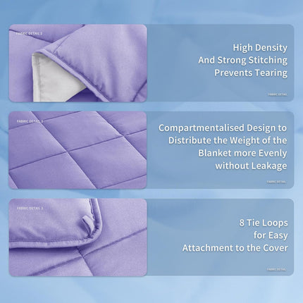 Cozy Comfort | Weighted Blanket with Cooling Microfiber | All-Season Softness for Ultimate Relaxation