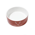 Cat Ear Ceramic Christmas Bowl for Pets | Festive Design for Happy Mealtimes