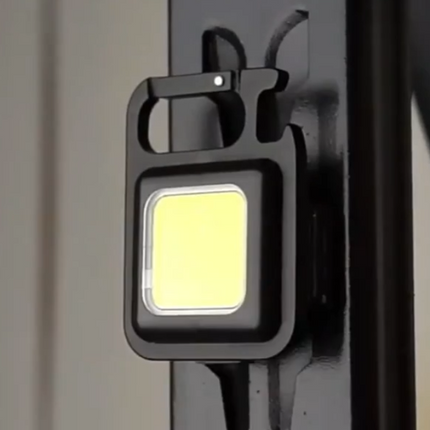 Rechargeable Keychain Light with LED Flashlight & Bottle Opener | Compact Everyday Carry for Versatile Use