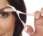 Eyebrow Scissors with Comb, Stainless Steel Brow Scissors, Small Scissors for Eyebrow and Eyelash Trimming
