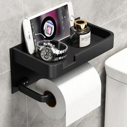 Wall Mounted Toilet Paper Holder No Drill, Bathroom Accessories for Modern Bathroom Decor – image 6