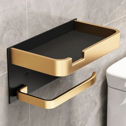 Wall Mounted Toilet Paper Holder No Drill, Bathroom Accessories for Modern Bathroom Decor