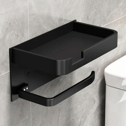 Wall Mounted Toilet Paper Holder No Drill, Metal Bathroom Hardware – image 8