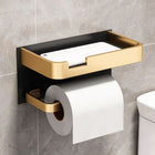 Wall Mounted Toilet Paper Holder No Drill, Metal Bathroom Hardware, Bathroom Accessories for Modern Bathroom Decor