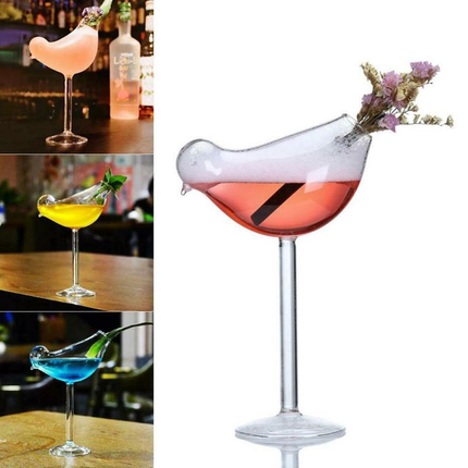 Bird Shaped Cocktail Glass, Heat Resistant Drinking Glass – image 6