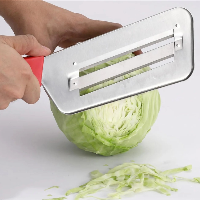 Cabbage Shredder Knife, Dual Blade Vegetable Slicer, Vegetable Shredder for Coleslaw and Sauerkraut, Kitchen Gadgets