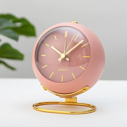 Analog Alarm Clock Non Ticking, Silent Analog Clock with Light