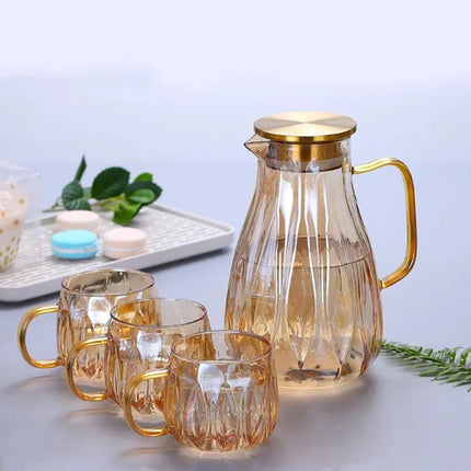 Glass Water Jugs, Retro Water Pitcher – image 4