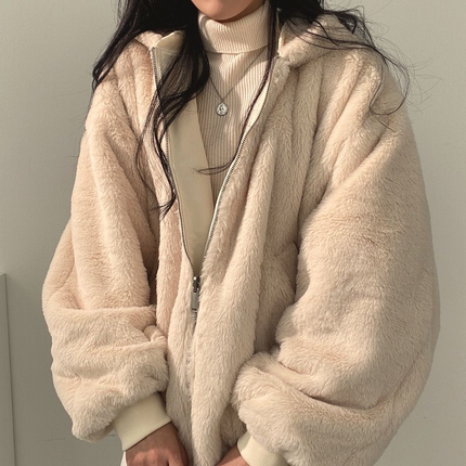 Womens Winter Coat with Hood, Reversible Womens Jacket – image 11