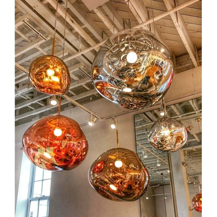 Modern Melt Pendant Light with Lava Texture – image 18