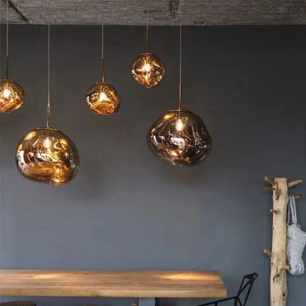 Modern Melt Pendant Light with Lava Texture, Adjustable Hanging Light with Cord or Chain – image 13