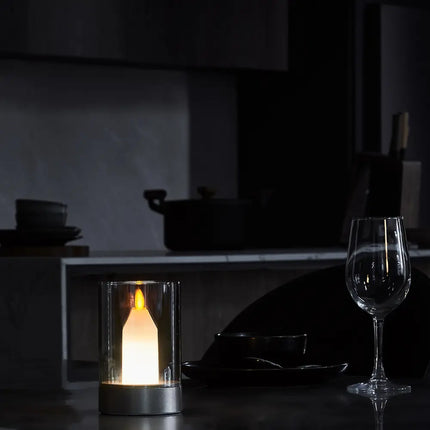 Hand Gesture Control Candle Glow Lamp with Warm White Light | Safe and Stylish Ambiance for Home and Special Occasions