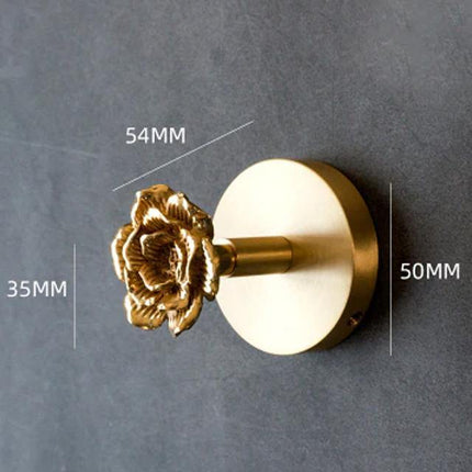 Decorative Brass Wall Hooks, Handmade Wall Decoration for Entryway – image 11