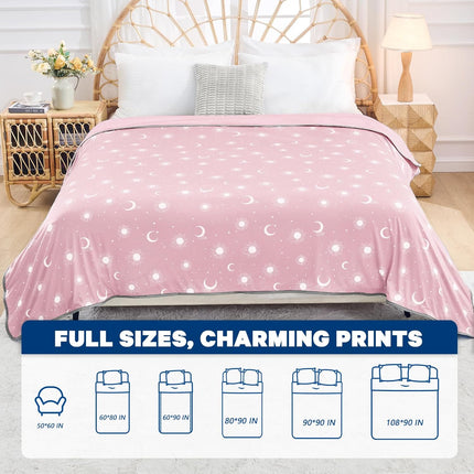 Cozy Comfort | Cooling Blanket with Double-Sided Fabric | Lightweight Summer Blanket for Hot Sleepers and Travel