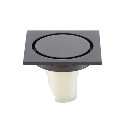 Shower Drain with Trap, Brass Bathroom Drain with Removable Cover – image 5