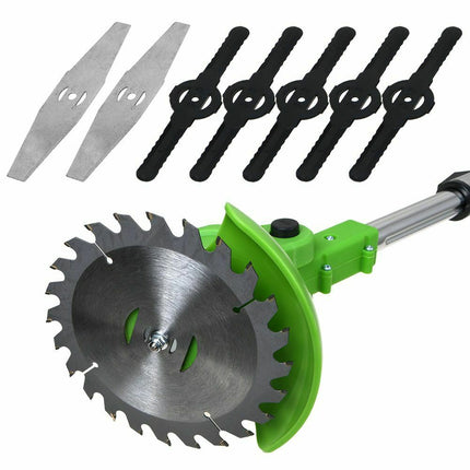 Cordless Weed Eater with Metal Blade, Battery Powered Weed Wacker