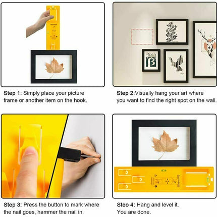 Picture Hanger Tool with Sawtooth Hooks Screw Eyes Nails and Wire