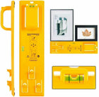 Picture Hanging Kit with Level and Marking Pins, Picture Hanger Tool with Sawtooth Hooks Screw Eyes Nails and Wire