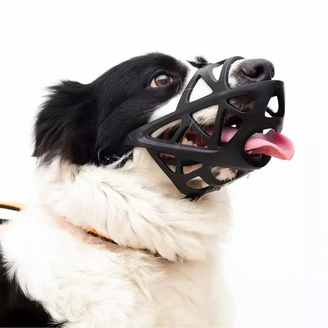 Dog Muzzle for Biting and Barking, Soft Muzzle for Dogs with Breathable Fabric