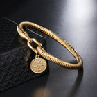 Saint Benedict Charm Bracelet, Catholic Cross Bracelets for Women
