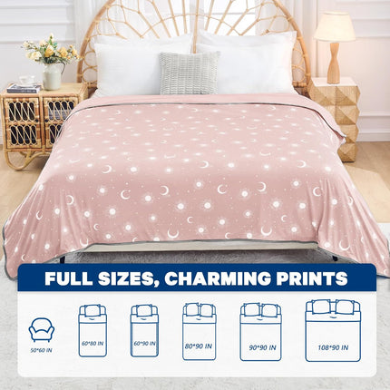 Cozy Comfort | Cooling Blanket with Double-Sided Fabric | Lightweight Summer Blanket for Hot Sleepers and Travel