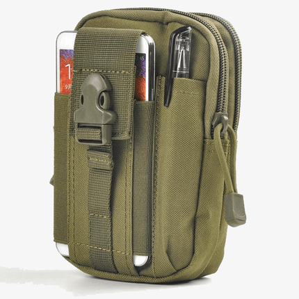 Military Bum Bag with Zipper Pockets, Tactical Travel Waist Bag in Waterproof Nylon for Outdoor – image 7