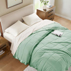Satin Trim, Seafoam / Twin