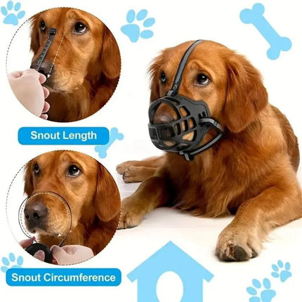 Dog Muzzle for Small and Large Dogs, Adjustable Dog Training Muzzle – image 5