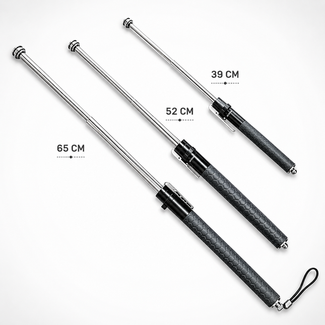 TrailBlazer | Automatic Hiking Stick with LED Light & Anti-Slip Grip | Lightweight Walking Stick for Outdoor Safety