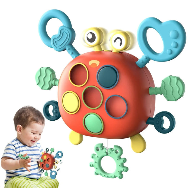 Sensory Toys for Infants, Interactive Crab Toy, Infant Toys for Fine Motor Skills, Toys for 6 Month Old and Up_01