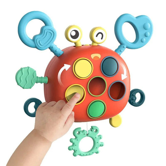 Sensory Toys for Infants, Interactive Crab Toy, Infant Toys for Fine Motor Skills, Toys for 6 Month Old and Up_00