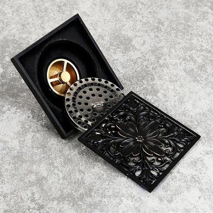 Brass Floor Drain Cover with Filter Screen – image 5