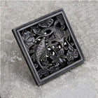Square Shower Drain Cover, Brass Floor Drain Cover with Filter Screen