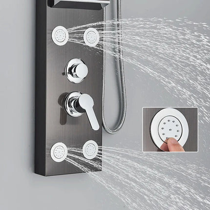Shower Panel Tower with Massage Jets, Spa Shower System – image 5