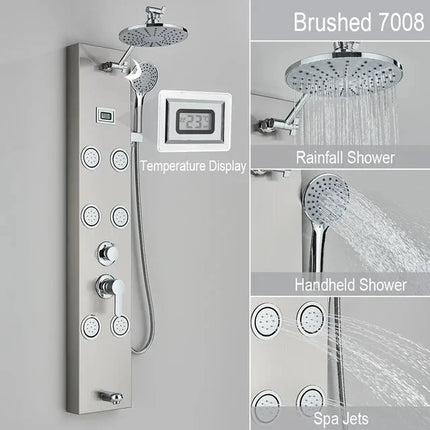 Shower Panel Tower with Massage Jets, Spa Shower System – image 15