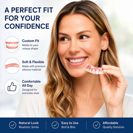 Silicone Dental Prosthetics | Biocompatible Material for Comfortable Fit | Natural Look for Confident Smile