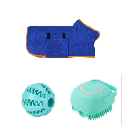 Silicone Dog Bath Brush with Shampoo Dispenser | Gentle Massage Tool for Effective Pet Cleaning