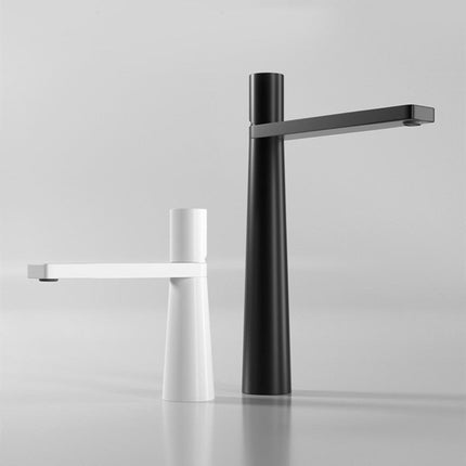 Single Hole Bathroom Faucet, Single Lever Brass Bathroom Sink Faucet in Short and Tall Versions