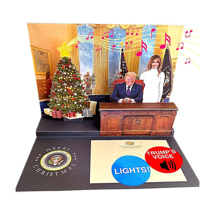 Pop Up Christmas Card with Light and Sound, Funny Birthday Card – image 13