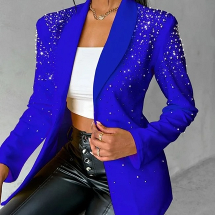 Womens Blazer with Pearl Details, Slim Fit Blazer Jacket for Business and Party – image 4