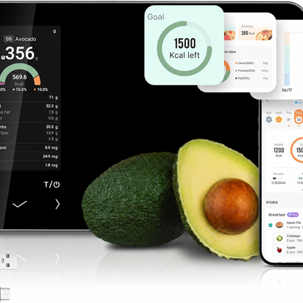 Smart Kitchen Scale | Digital Food Scale with Nutritional Calculator | Accurate Weight Measurement for Healthy Meal Prep