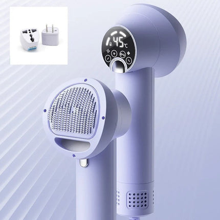 Smart Pet Hair Dryer with Integrated Blowing and Combing | Silent Operation for Stress-Free Grooming