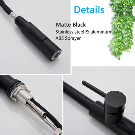 Kitchen Faucet with Sprayer, Single Hole Kitchen Sink Faucet – image 10