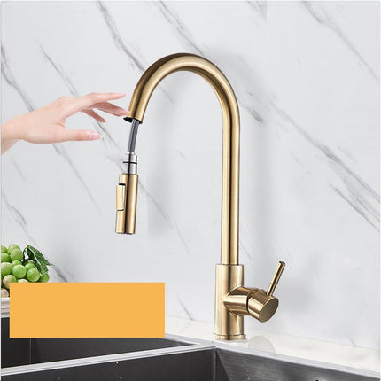 Kitchen Faucet with Sprayer, Single Hole Kitchen Sink Faucet